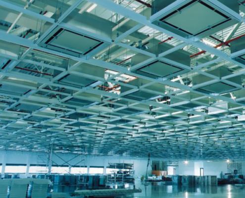 T-grid mounted FFU