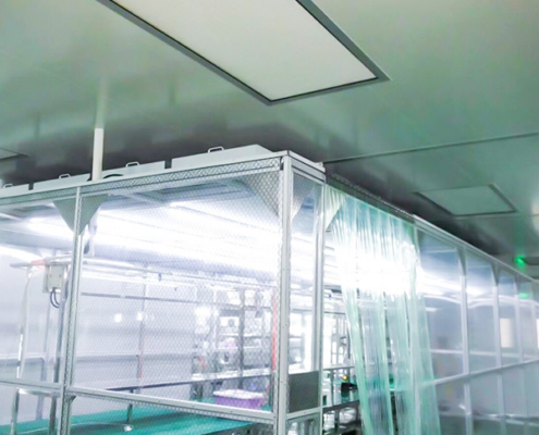 FFU ceiling mount clean booth