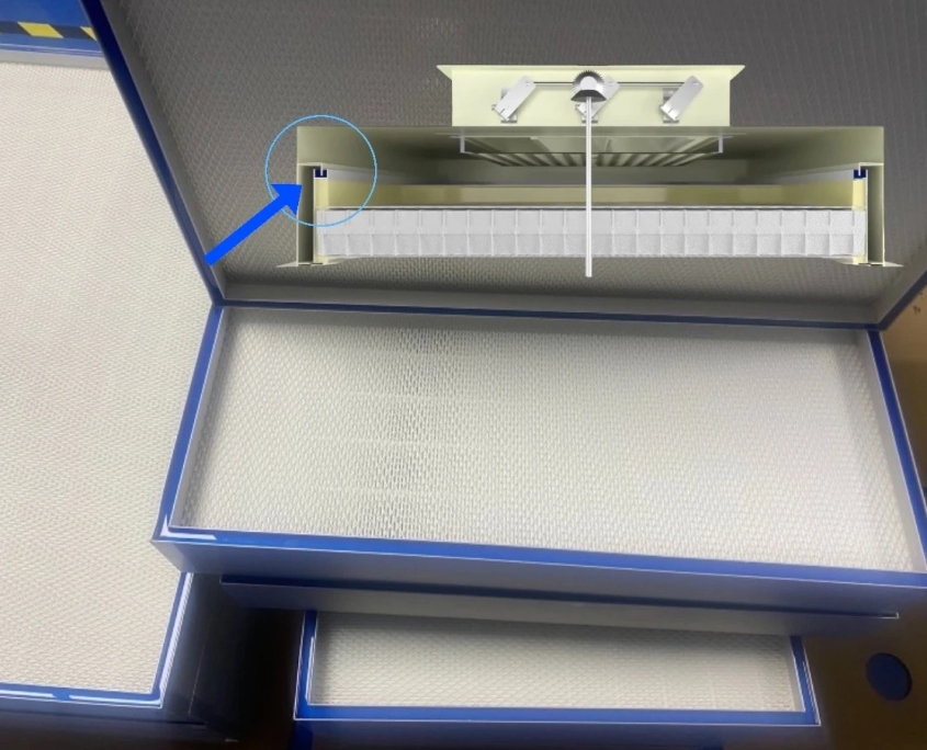 Gel-glue-HEPA-filter-installation Gel-glue-HEPA-filter-installation