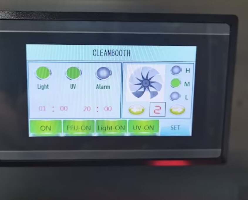 Cleanbooth touch screen