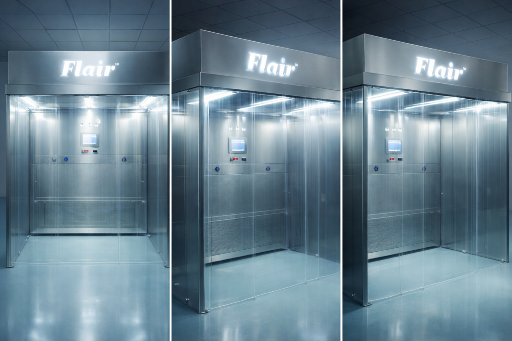 Flair-sampling booth