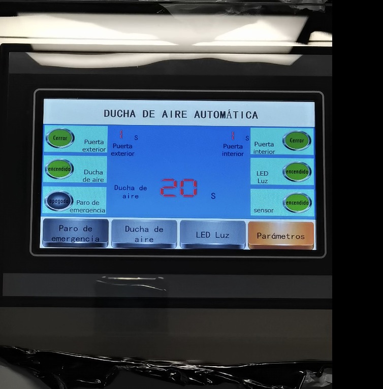 Spanish touch screen display controller