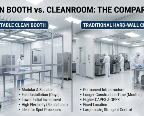Clean booth VS traditioanl cleanroom