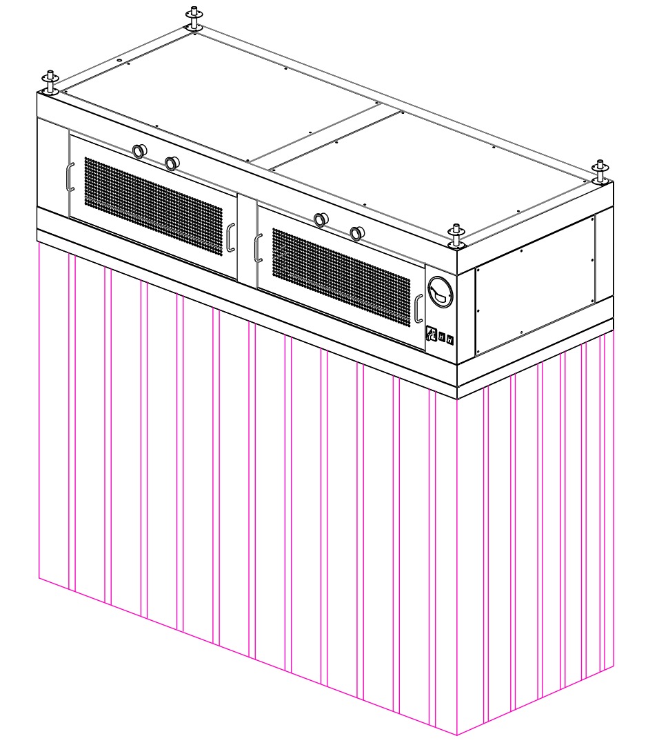 ISO5 Suspended ceiling lamianr flow hood booth ISO5 Suspended ceiling lamianr flow hood booth