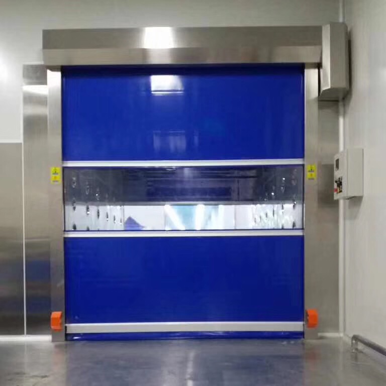Fast rolling shutter air shower