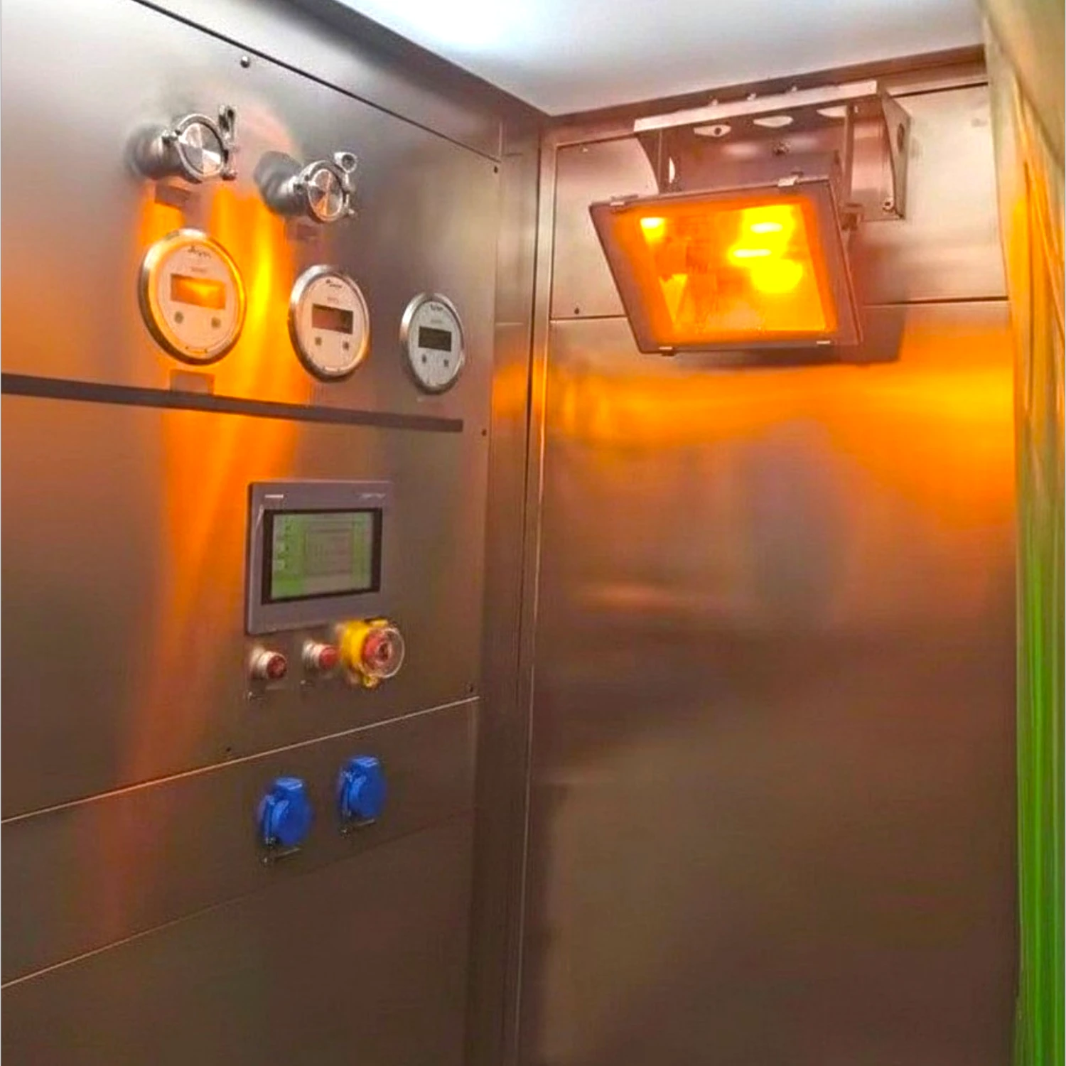 sampling & weighing booth inside Sampling and weighing booth with HEPA filtration for powder handling