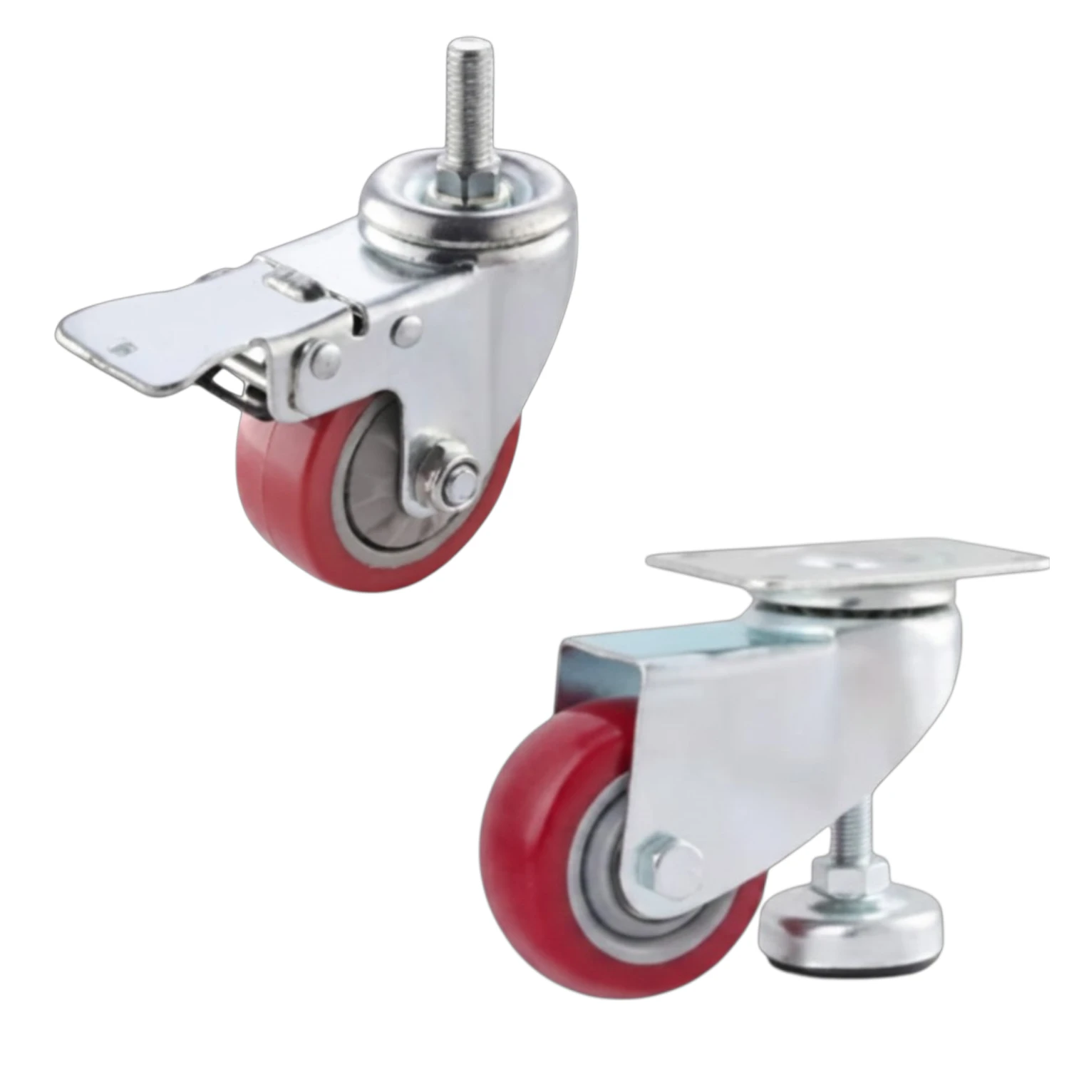 Adjustable feet with caster Adjustable feet with caster
