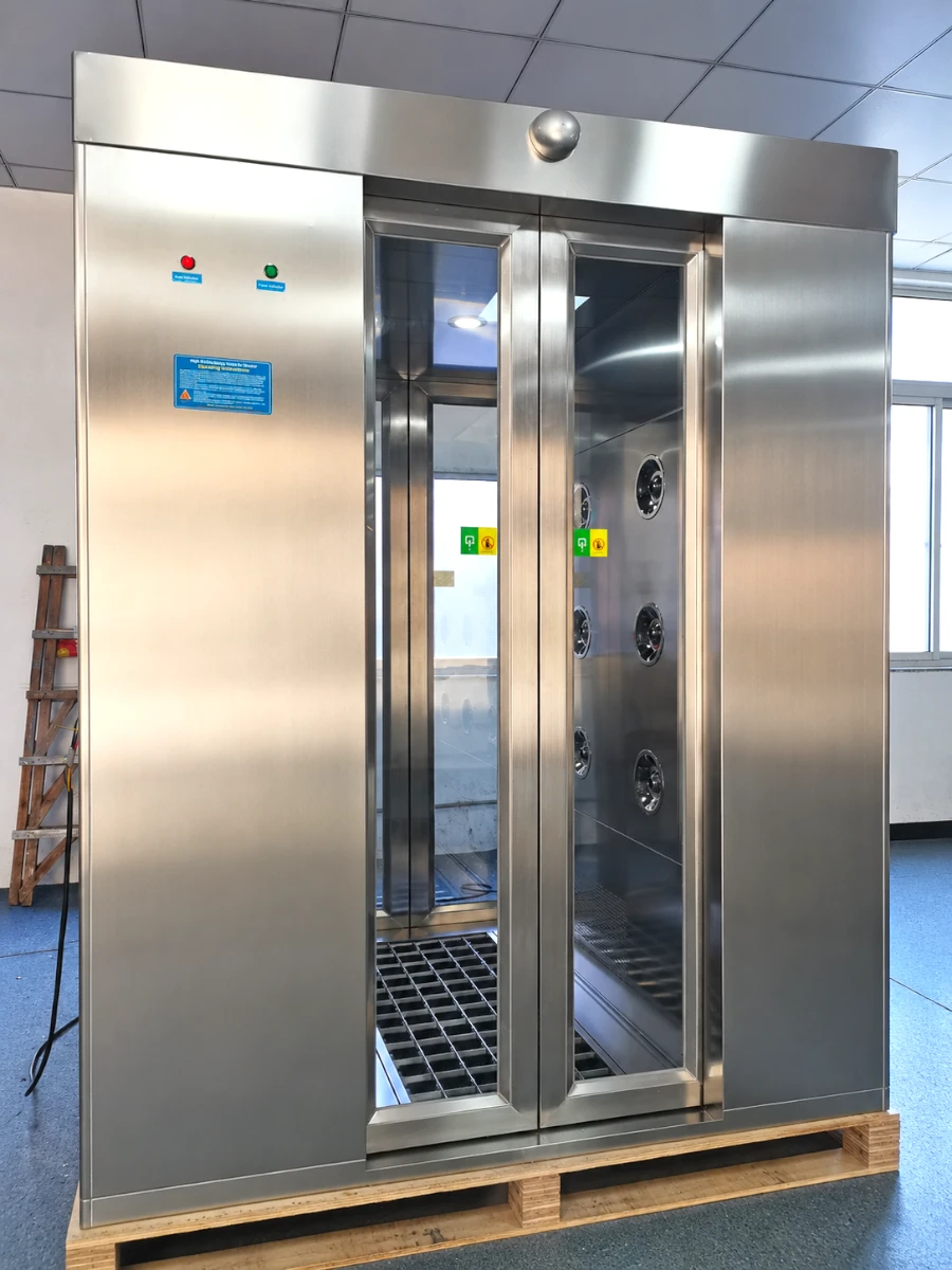 Air shower with Automatic shoes sole cleaning machine Air shower with Automatic shoes sole cleaning machine
