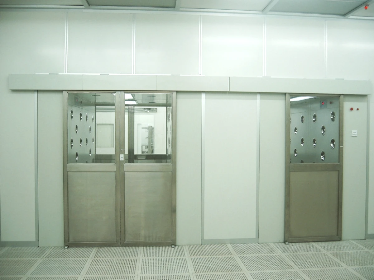 Autosliding-door-air-shower for food factories air shower in Bio-pharma&pharma industries