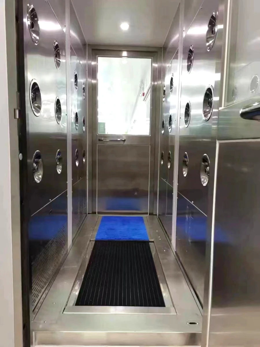 Cleanroom Entry Air Shower with Floor Mat Cleanroom Entry Air Shower with Floor Mat