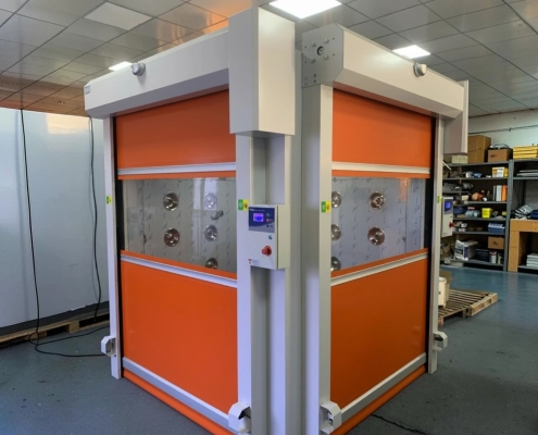 Fast-rolling PVC curtain air shower Fast rolling PVC curtain door air shower