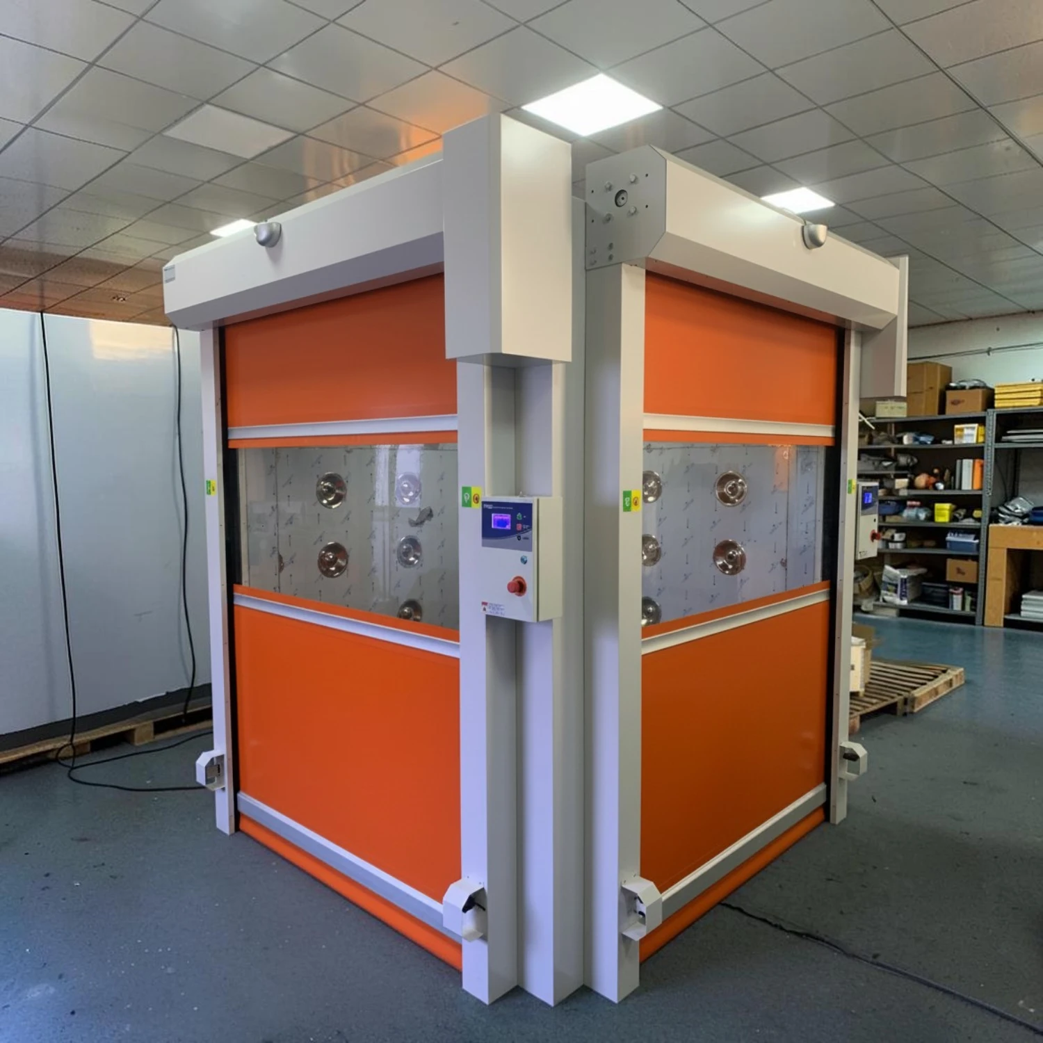 Fast-rolling PVC curtain air shower Fast rolling PVC curtain door air shower