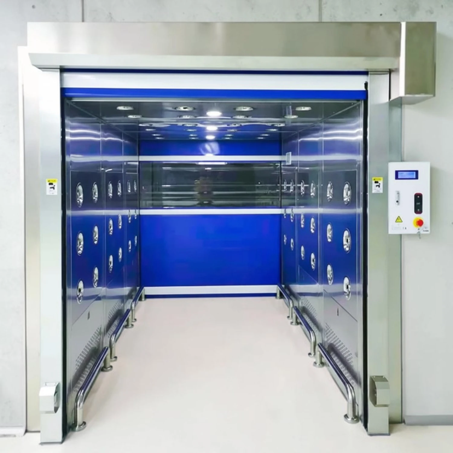 Fast rolling PVC curtain door air shower Fast rolling PVC curtain door air shower