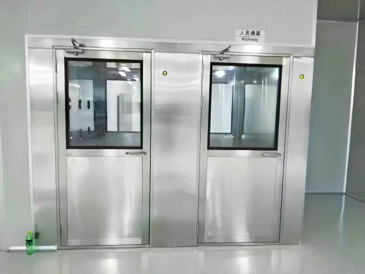 Stainless Steel Air Shower System for Hospital Cleanroom Applications Personnel Stainless steel air shower