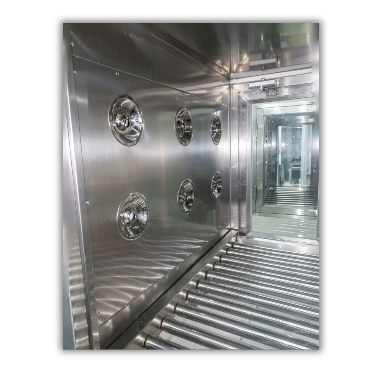 acitive pass box with roller conveyor acitive pass box with roller conveyor