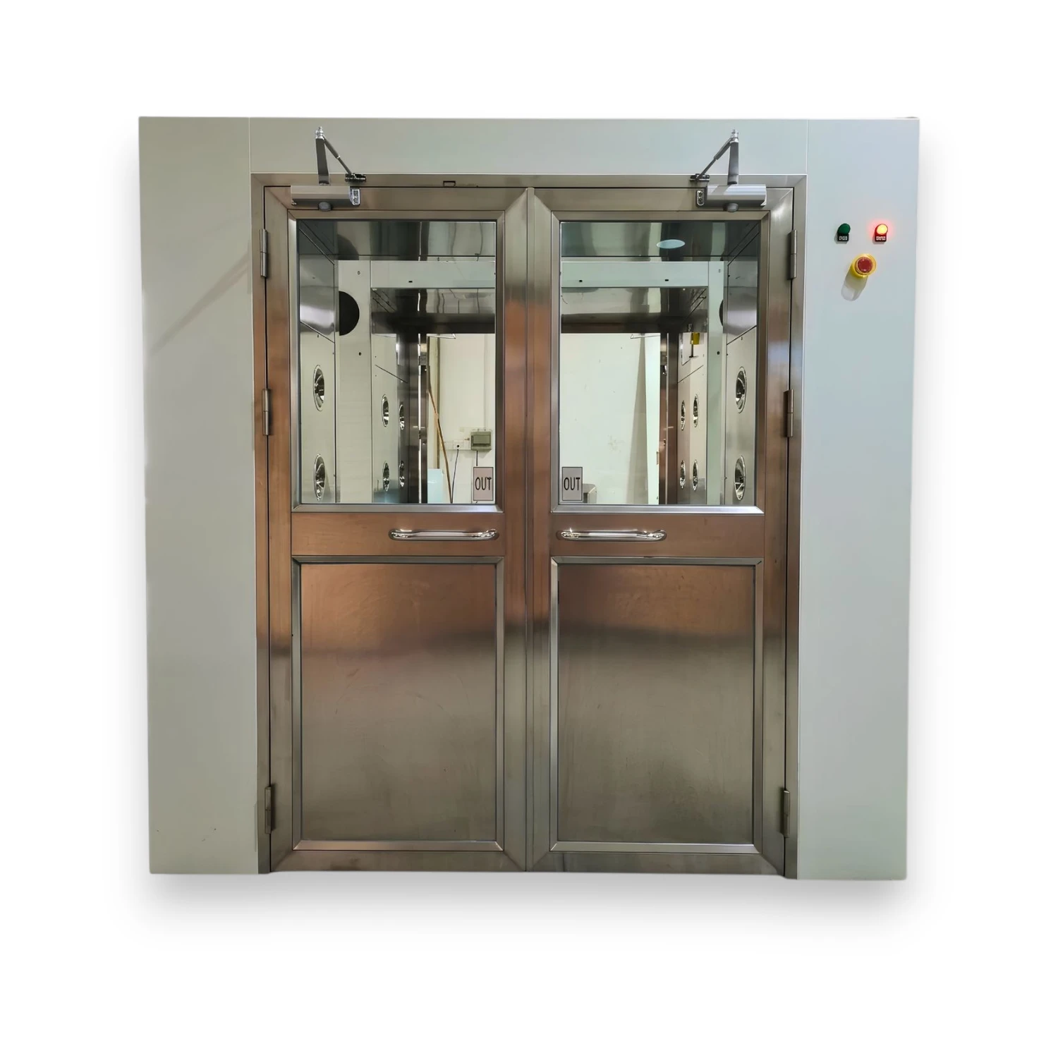 Double Swing Doors Cargo Air Shower Cargo Air Shower – Powder-Coated Galvanized Steel with Double Swing Doors