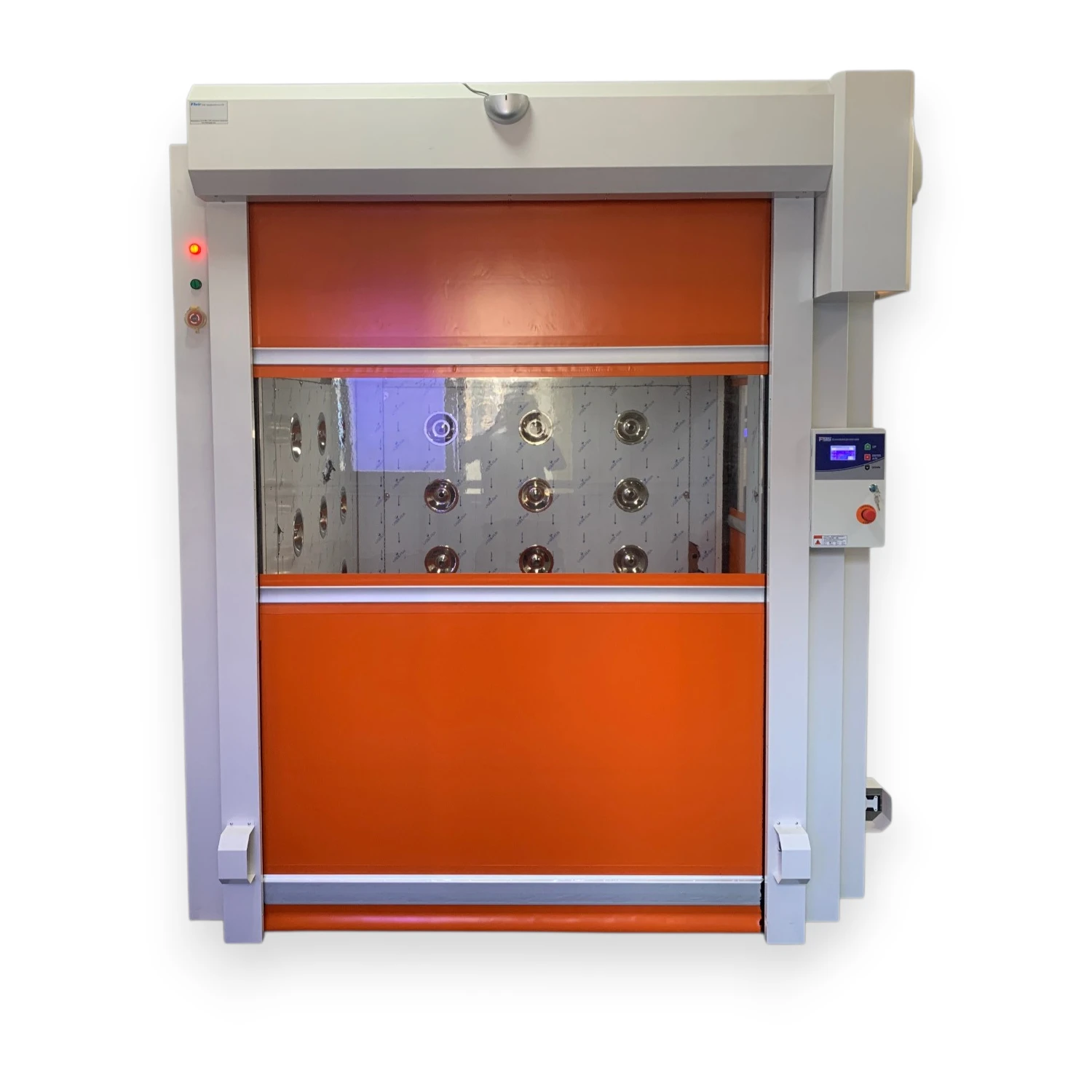 High-Speed Roll-Up Door Air Shower