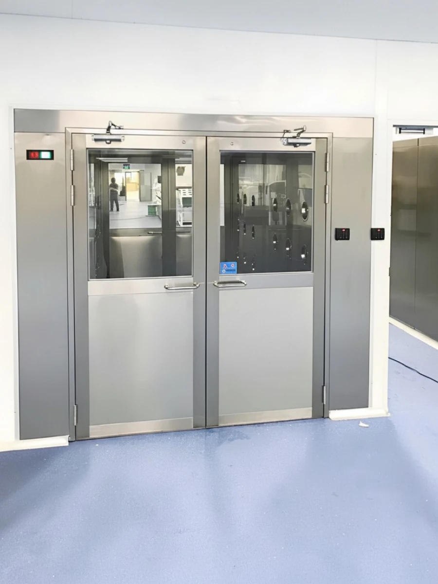 double-door-air-shower for Medical Device Manufacturing Areas double-door-air-shower for Medical Device Manufacturing Areas