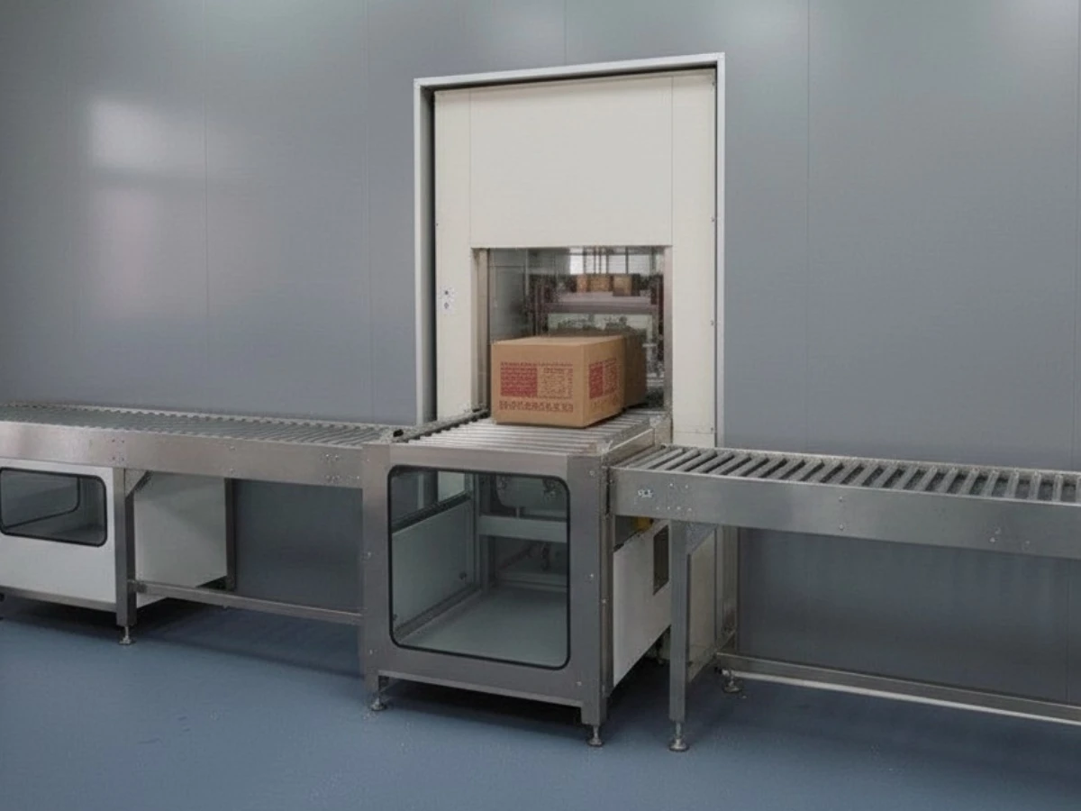 custom pass box with roller conveyor custom pass box with roller conveyor