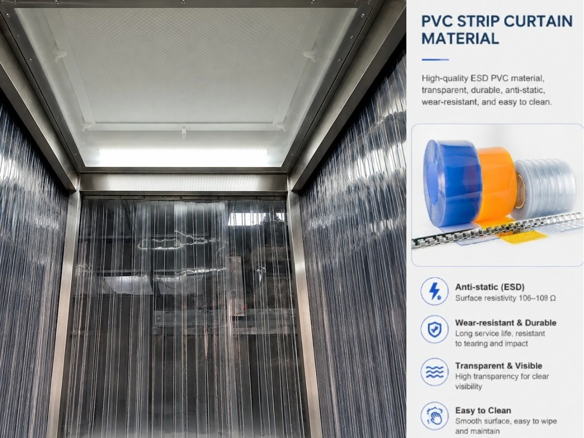 mobile laminar flow hood ESD PVC curtains mobile laminar flow hood ESD PVC curtains