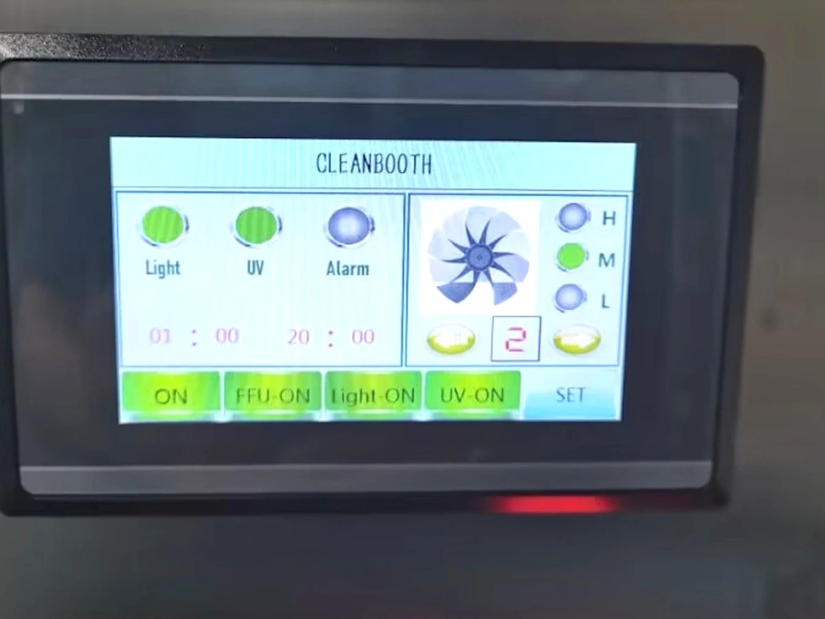 Clean booth touch screen intellgigent control Panel Clean booth touch screen intellgigent control Panel