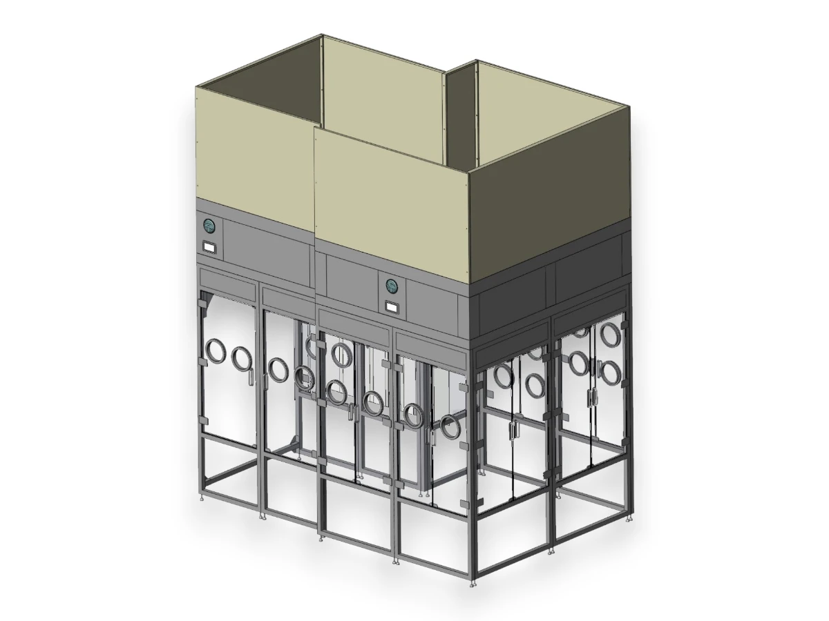 Custom ISO5 Restricted Access Barrier System 3D view