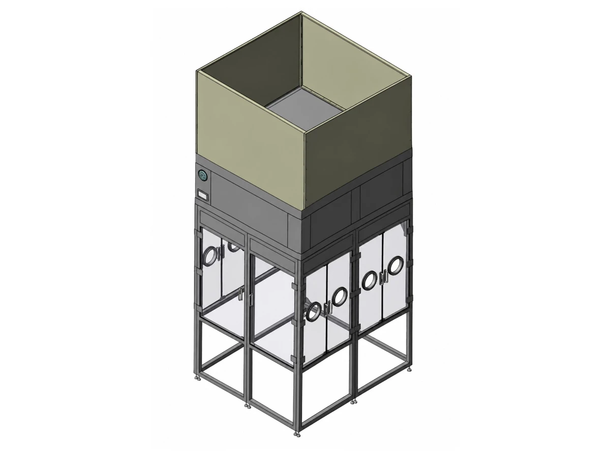 Customized ISO5 _class100 RABS-3D drawing
