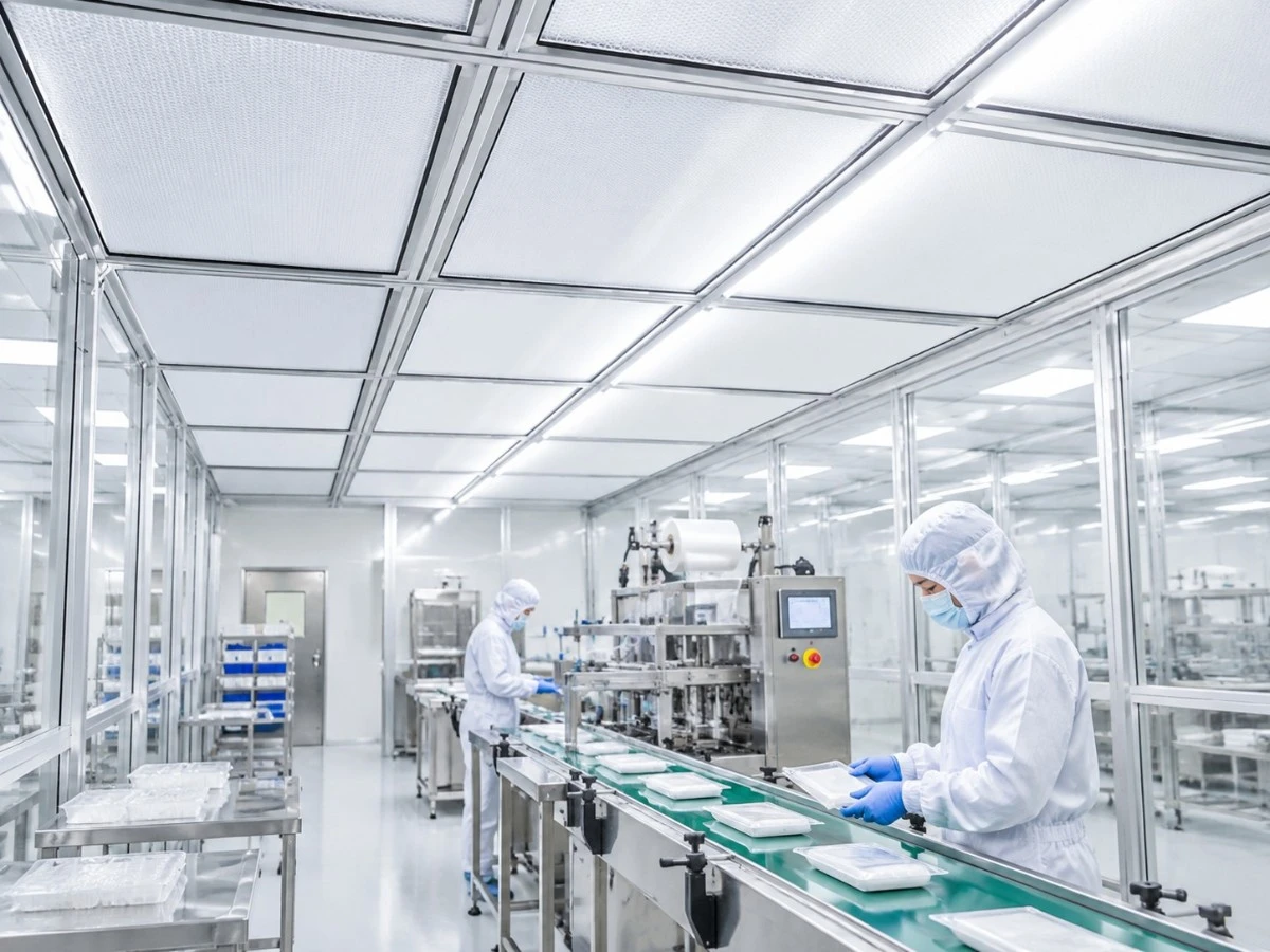 FFU-based modular cleanrooms for Food & Medical Device