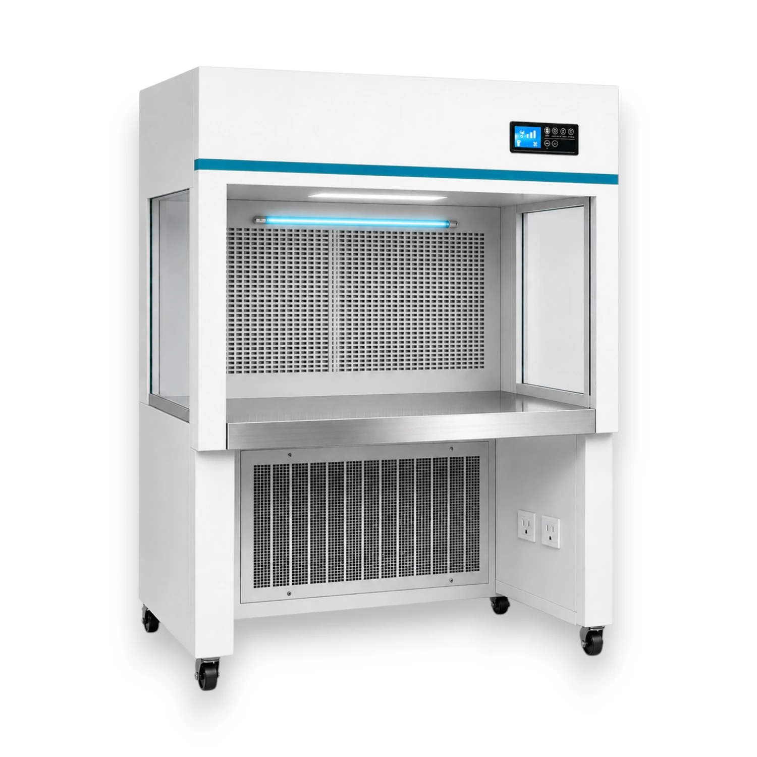 Horizontal laminar flow clean bench