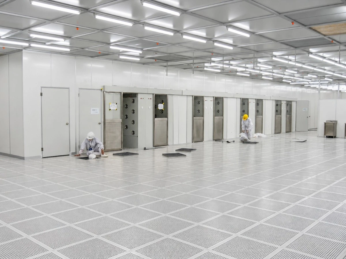 Automatic sliding door SUS304 air shower for Semiconductor manufacturing industry