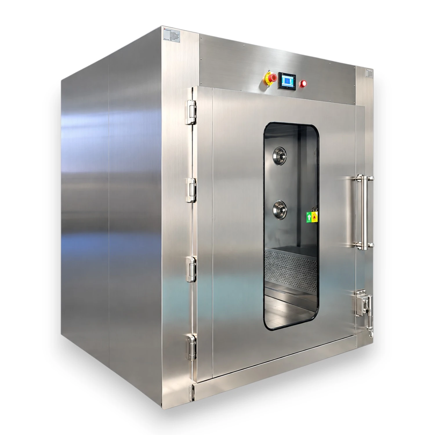 Pass box with air shower