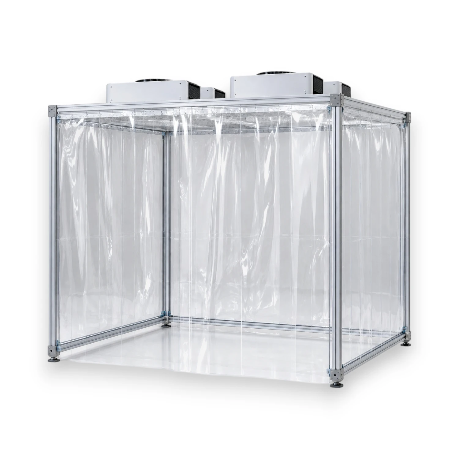 Soft wall clean booth