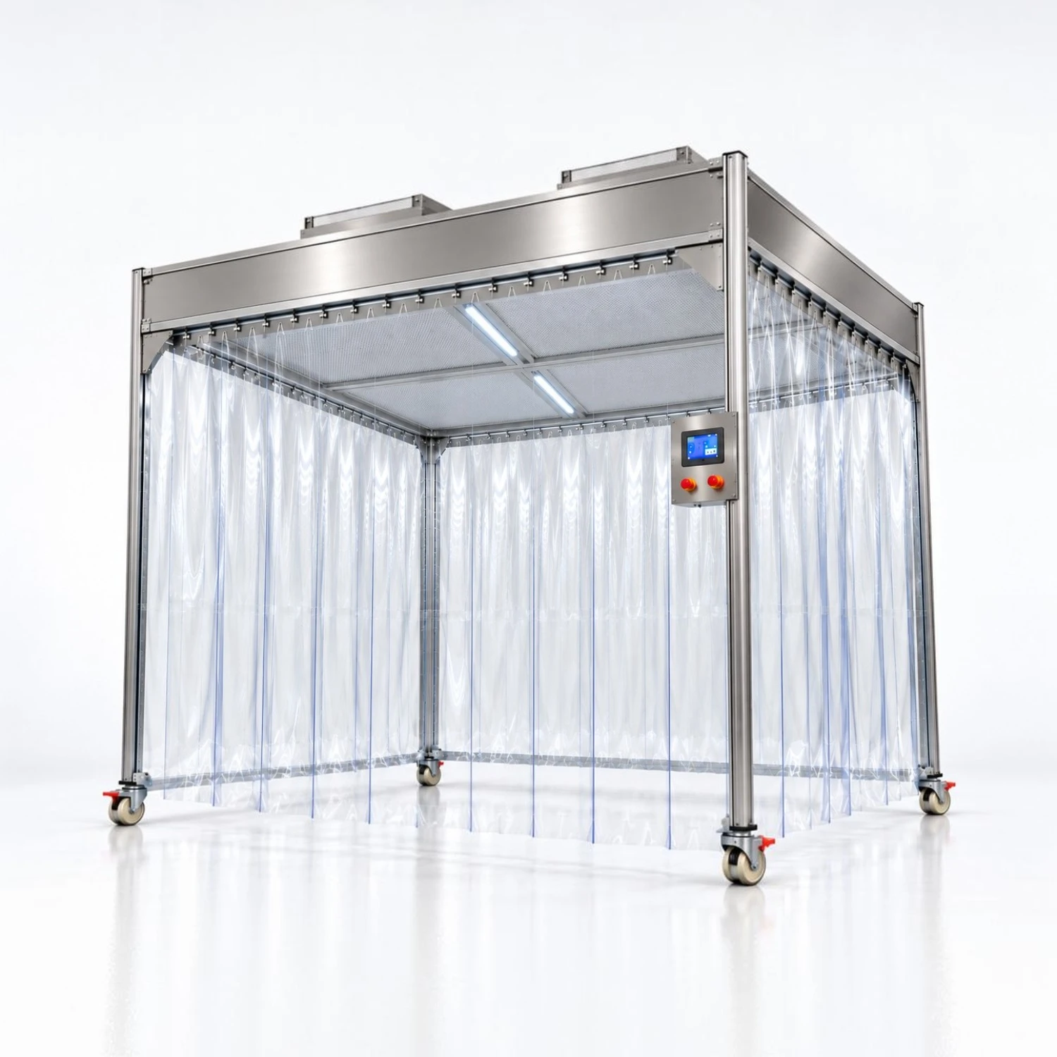Soft wall clean booth