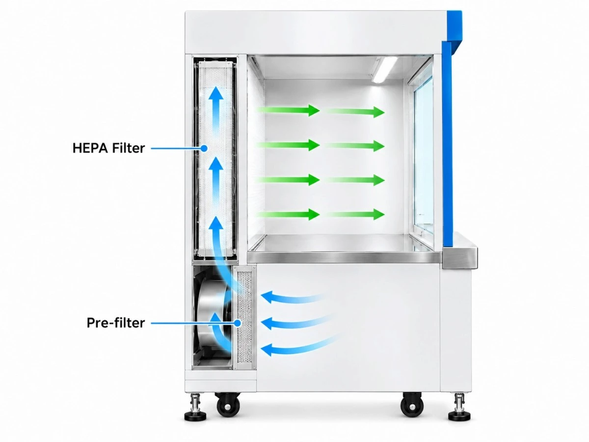 Clean Bench Dual-Stage Filtration System