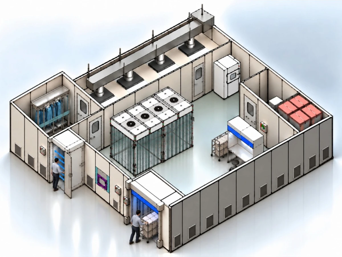 Cleanroom Equipment Integration Diagram